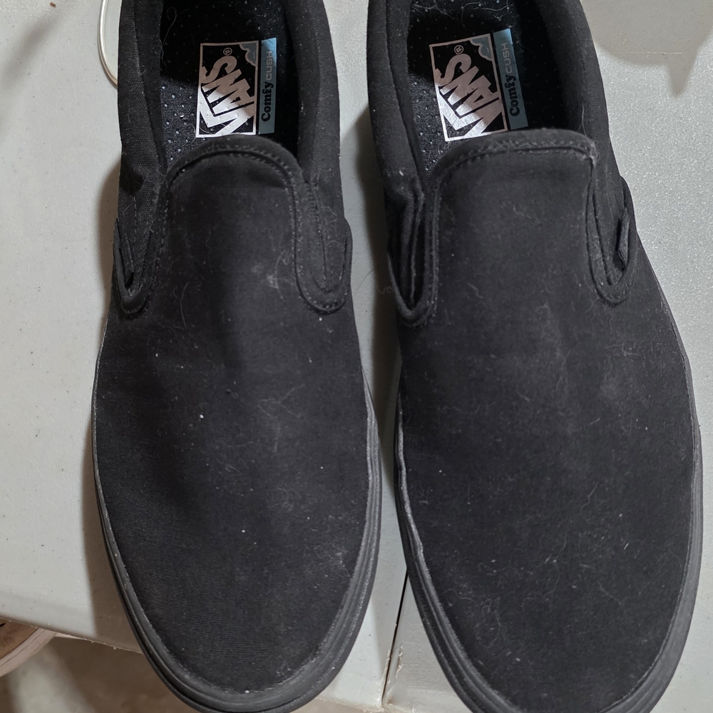 Vans Men's Black Slip-On Shoes